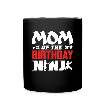 Geburtstag Der Ninja, Ninja, - Tasse einfarbig - Schwarz - Vorne