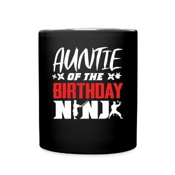 Geburtstag Der Ninja, Ninja, - Tasse einfarbig - Schwarz - Vorne