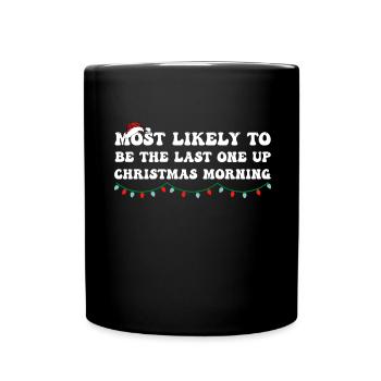 Drôle de chemise de Noël, T-shirt de Noël groovy, moche - Mug uni - noir - Devant