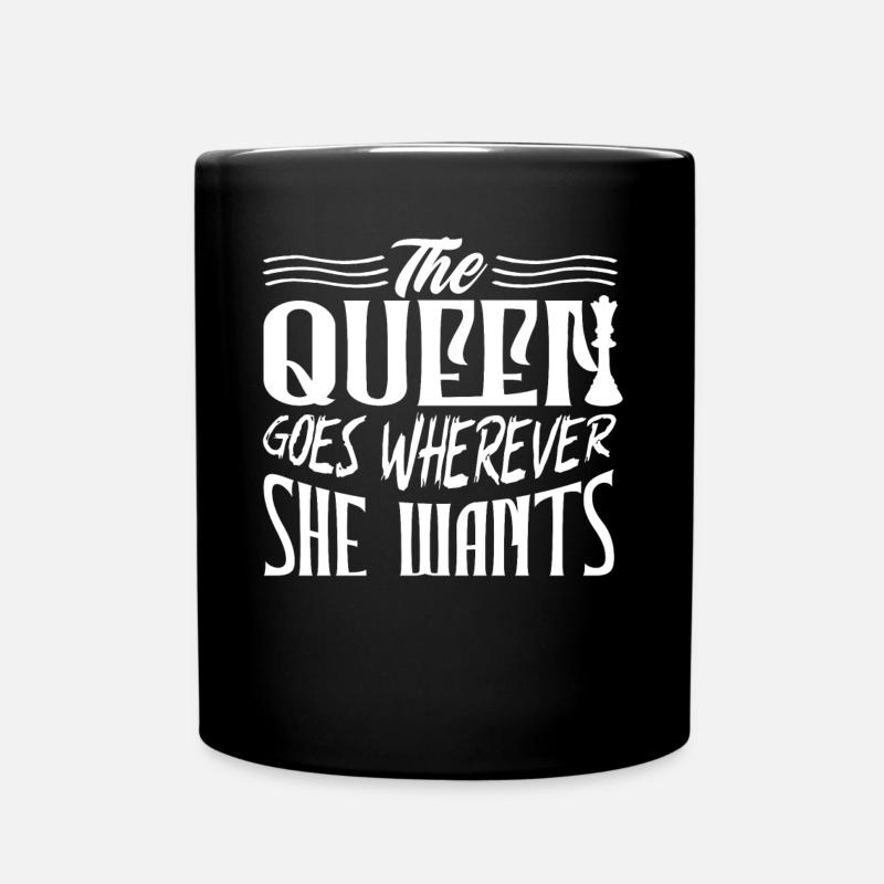 échecs, joueur d’échecs, citation d’échecs - Mug uni - noir
