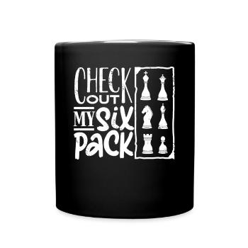 chess, chess player, chess quote - Full Colour Mug - black - Front