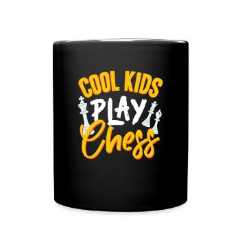 chess, chess player, chess quote - Full Colour Mug - black - Front