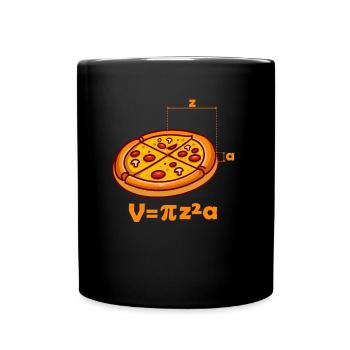 Pizza Volume Nerd Geek Math Equation - Mug uni - noir - Devant