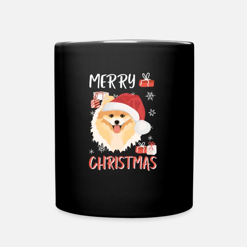 Joyeux Noël de Poméranie - Mug uni - noir