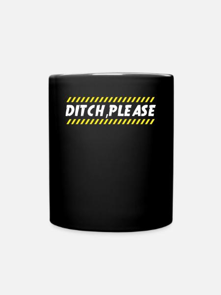 Baggerfahrer, Grabe Sachen Aus - Tasse einfarbig - Schwarz