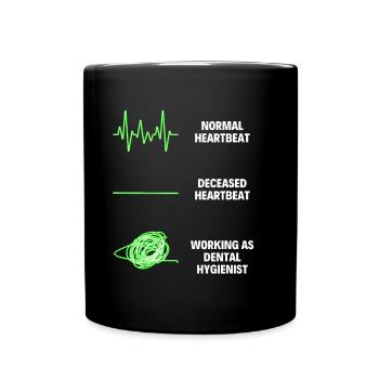 Dental Hygienist Assistant Salary Professional Job - Full Colour Mug - black - Front