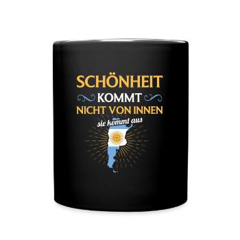 Nationalität Sportmannschaft Fan Argentinien - Tasse einfarbig - Schwarz - Vorne
