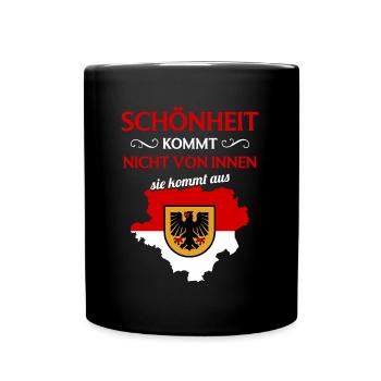 Dortmund Wappen Dortmunder Ruhrgebiet Dortmund - Tasse einfarbig - Schwarz - Vorne