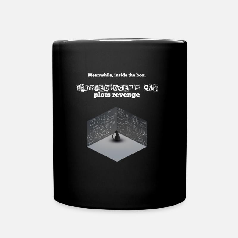 La vengeance du chat de Schroedinger drôle de science - Mug uni - noir
