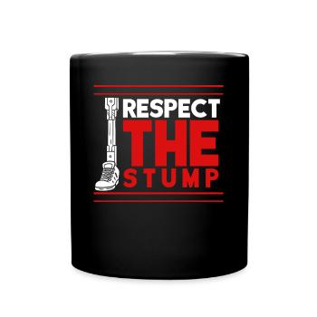 Leg prosthesis, prosthesis, amputee, amputation - Full Colour Mug - black - Front