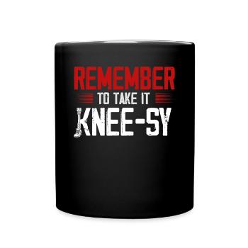 Beinprothese, Prothese, Amputierter, Amputation - Tasse einfarbig - Schwarz - Vorne