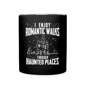 Ghost Hunter, EMF meter, thermal camera - Full Colour Mug - black - Front