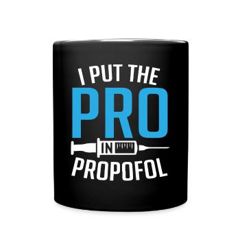 Anesthesia, Anesthesiologist, Anesthesiology - Full Colour Mug - black - Front