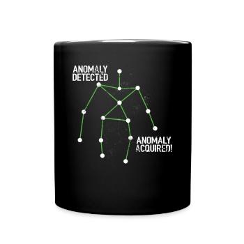 Ghost Hunter, EMF meter, thermal camera - Full Colour Mug - black - Front