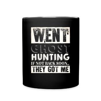 Ghost Hunter, EMF meter, thermal camera - Full Colour Mug - black - Front