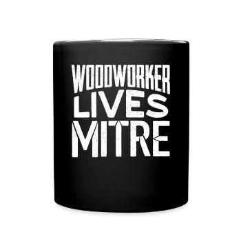 Zimmermann, Holzarbeiter - Tasse einfarbig - Schwarz - Vorne