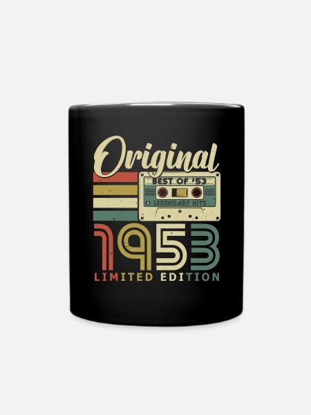 Original 1953 Vintage vintage né anniversaire - Mug uni - noir