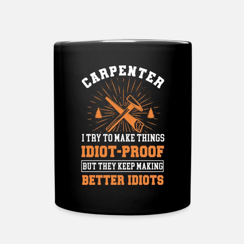 Charpentiers, menuisiers, menuisiers - Mug uni - noir