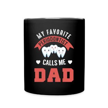 Dentist, periodontist - Full Colour Mug - black - Front