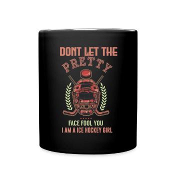 Eishockey - Full Colour Mug - black - Front