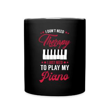 Piano player, Musical instrument, Piano player - Full Colour Mug - black - Front