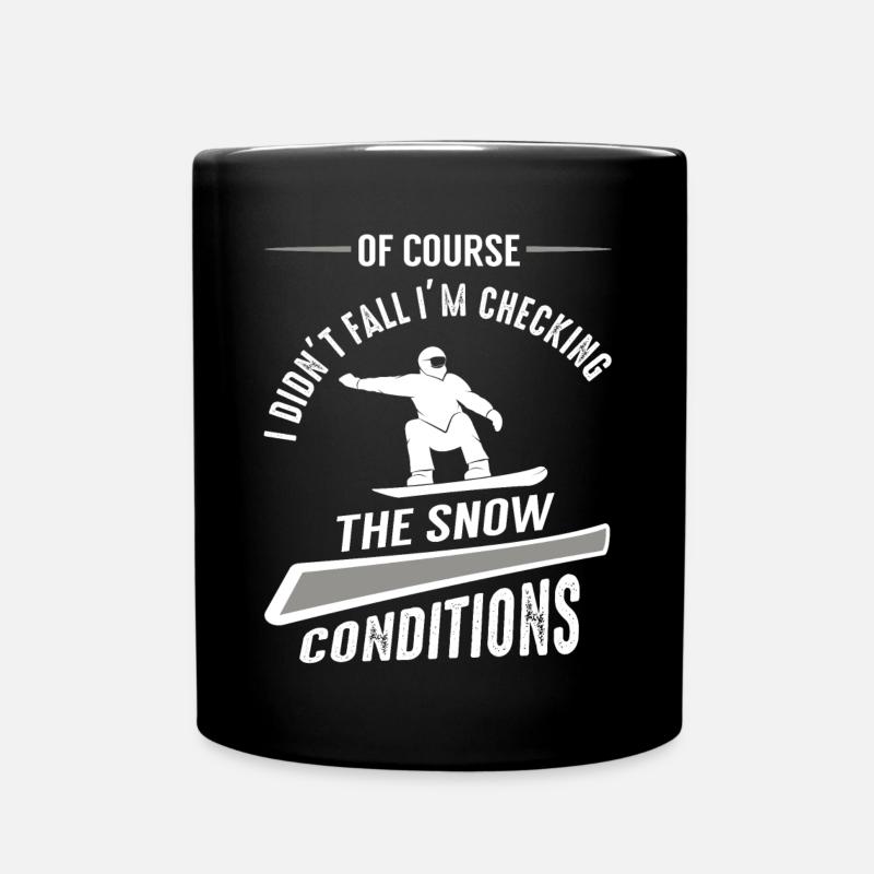 Snowboarders, Snowboarding - Full Colour Mug - black