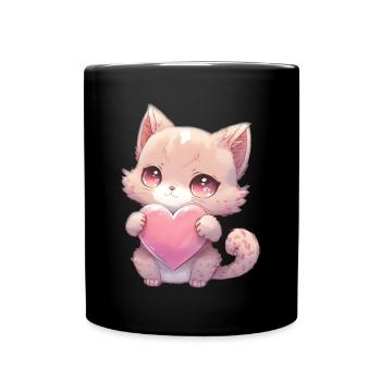 Teddy Bear Cuddly Toy Toy Sleep T-shirt - Full Colour Mug - black - Front