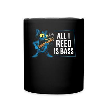 Fassoon, hautbois, clarinette, professeur de musique - Mug uni - noir - Devant
