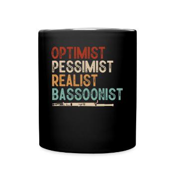 Fassoon, hautbois, clarinette, professeur de musique - Mug uni - noir - Devant