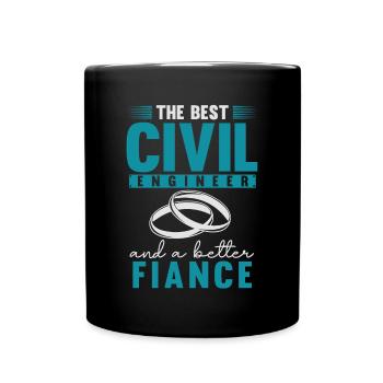 Civil Engineer, Civil Engineering - Full Colour Mug - black - Front
