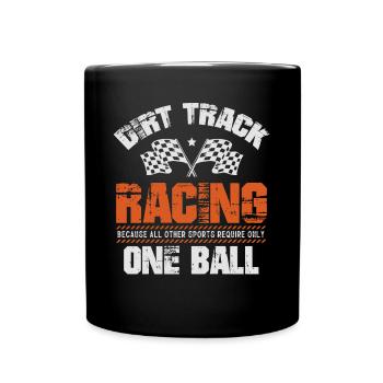 Dirt Track Racing, Motocross bikers, Motocross - Full Colour Mug - black - Front