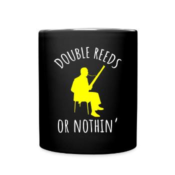 Fassoon, hautbois, clarinette, professeur de musique - Mug uni - noir - Devant