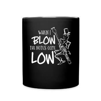 Fassoon, hautbois, clarinette, professeur de musique - Mug uni - noir - Devant