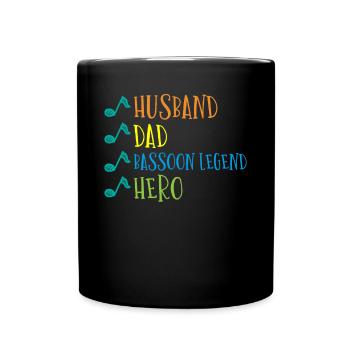 Fassoon, hautbois, clarinette, professeur de musique - Mug uni - noir - Devant