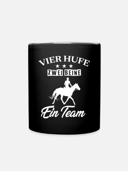 Pferdenarr, Pferd, Pferdesport - Tasse einfarbig - Schwarz