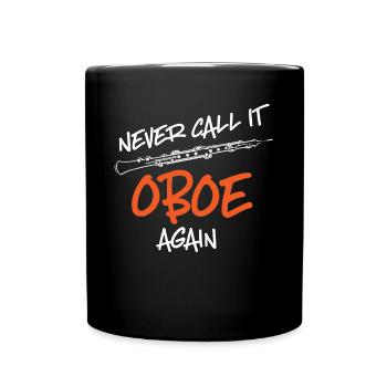 Fassoon, hautbois, clarinette, professeur de musique - Mug uni - noir - Devant