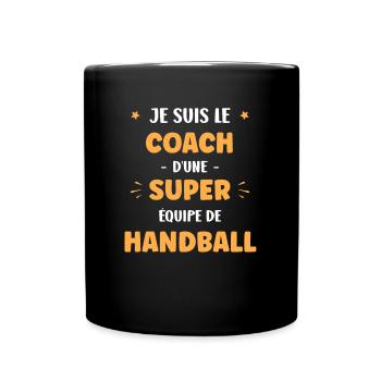 Coach super equipe de handball - Mug uni - noir - Devant