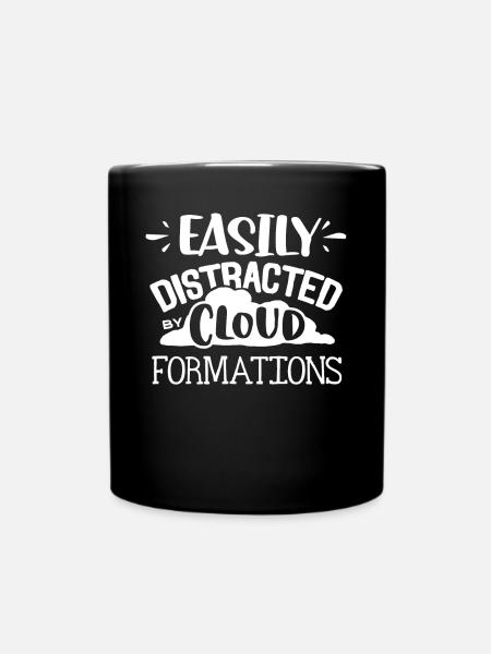 Wolkenbildung, Meteorologe - Tasse einfarbig - Schwarz