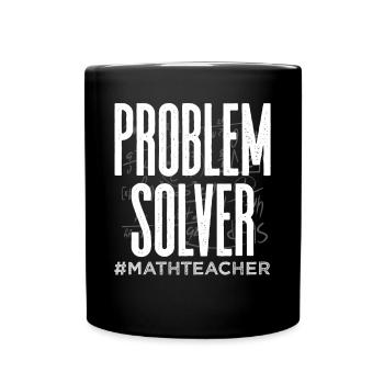 Mathematics teacher - Full Colour Mug - black - Front