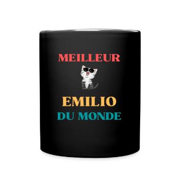 Meilleur emilio du monde - Mug uni - noir - Devant