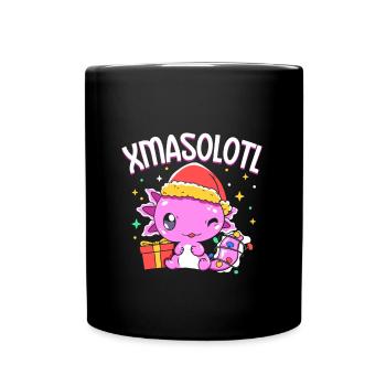 Xmasolotl - Axolotl de Noël - Mug uni - noir - Devant