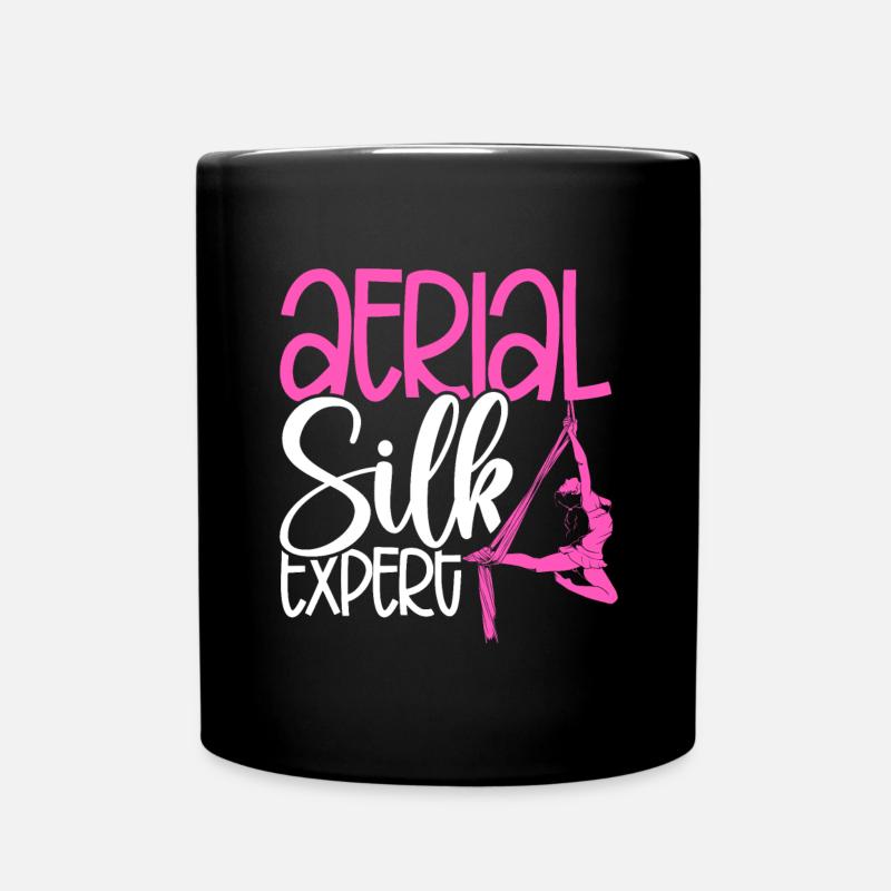 Aerial Silk Expert - Tasse einfarbig - Schwarz