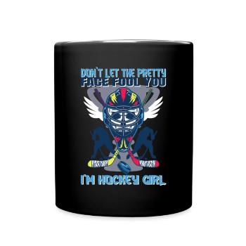 Ne laissez pas le joli visage vous tromper - Mug uni - noir - Devant