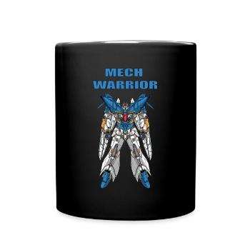 Mech Warrior Transformer Child Cartoon - Mug uni - noir - Devant