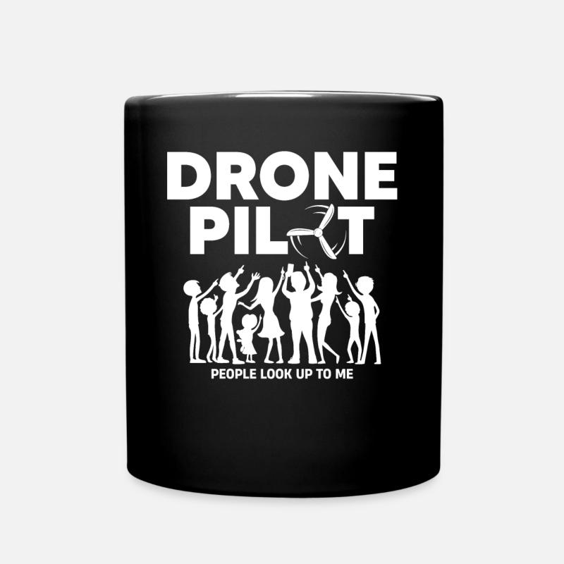 Drones, drones, drones volants - Mug uni - noir