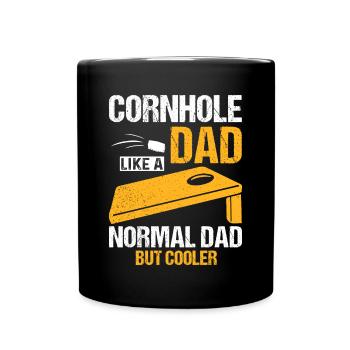 Joueurs de Cornhole - Mug uni - noir - Devant