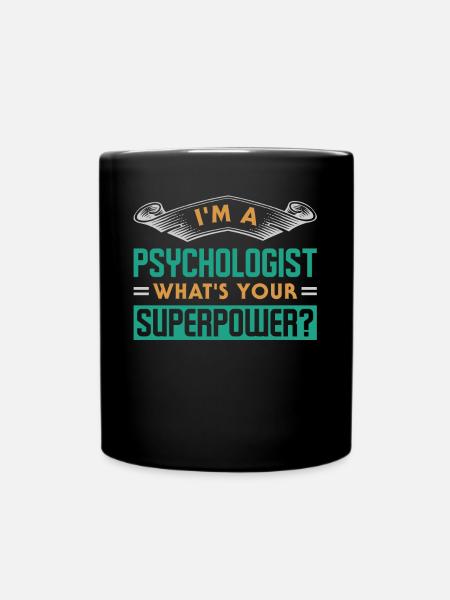 Psychologe - Tasse einfarbig - Schwarz