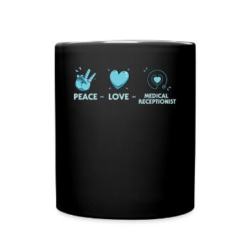 Medical receptionist - Full Colour Mug - black - Front