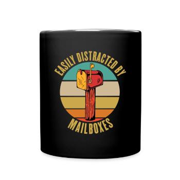 Postal delivery, postal workers - Full Colour Mug - black - Front