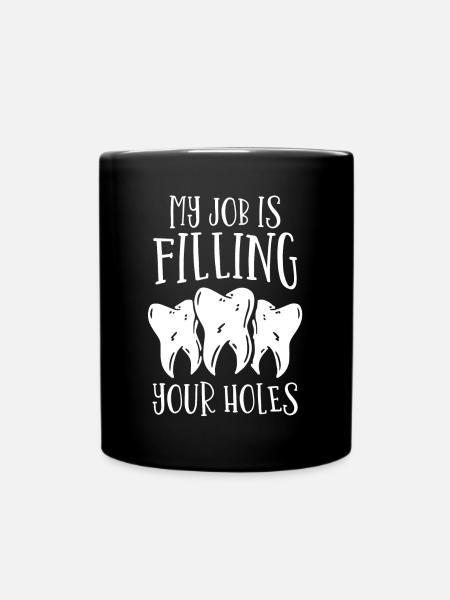dentiste, dentiste, médecin, dentiste, dentiste - Mug uni - noir